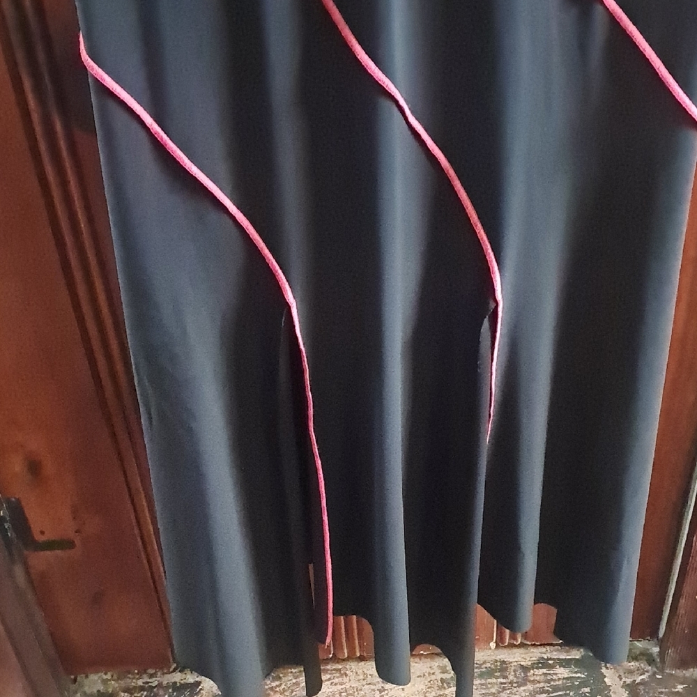 Joseph Ribkoff Black Maxi Dress with Red Accents - Picture 4 of 4